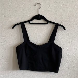 Black crop top